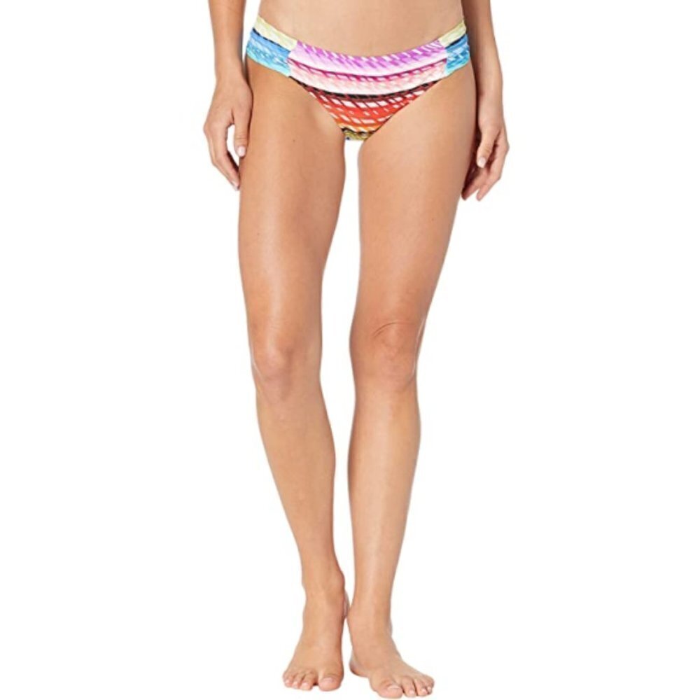 Trina Turk 'Prismatic' Shirred-Side Bikini Bottom
